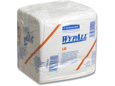 Aftørringsklud, Industri, 1x85 g/m², 56 klude, Kimberly-Clark WyPall L40