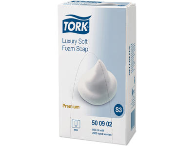 Håndsæbe, Skum, Refill, 800 ml, Tork Premium Luksus S3