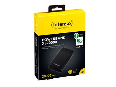 Intenso XS20000 Lithium polymer (LiPo) 20000 mAh Sort