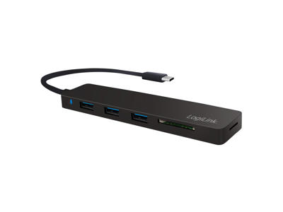 LogiLink UA0312 dockingstation USB 3.2 Gen 1 (3.1 Gen 1) Type-C Sort