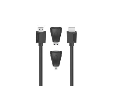 Hama 00200705 HDMI-kabel 1,5 m HDMI Type A (Standard) Sort