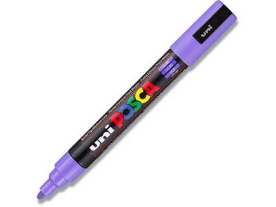 Paint marker, 1.8-2.5 mm, Lilla, Rund spids, uni Posca PC-5M