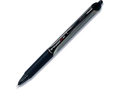 Rollerball pen, 0.5 mm, 0.25 mm, Sort, Pilot Hi-Tecpoint V5 RT Fine BX-V5RT-B