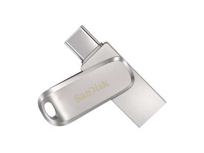 SanDisk Ultra Dual Drive Luxe USB-nøgle 64 GB USB Type-A / USB Type-C 3.2 Gen 1 (3.1 Gen 1) Rustfrit stål