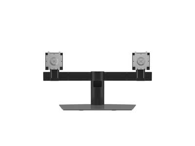 DELL Dual Monitor Stand skærmbeslag og -stativer 68,6 cm (27") Skrivebord Aluminium, Sort