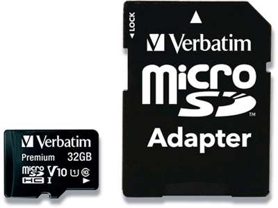 SD kort, Micro SDHC, Class 10, 32 GB, Verbatim 