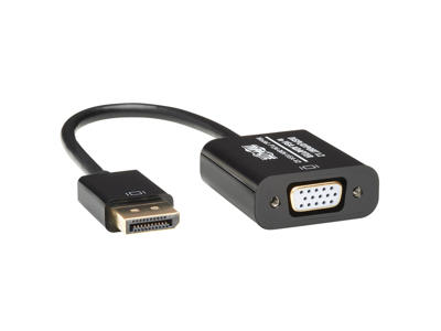 Tripp Lite P134-06N-VGA-V2 videokabel adapter 0,15 m DisplayPort VGA (HD15) Sort