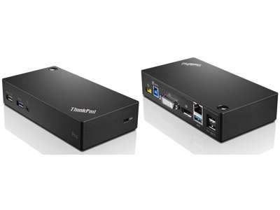 Lenovo ThinkPad USB 3.0 Ultra Dock Ledningsført USB 3.2 Gen 1 (3.1 Gen 1) Type-A Sort