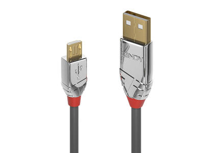 Lindy 36650 USB-kabel USB 2.0 0,5 m USB A Micro-USB B Grå