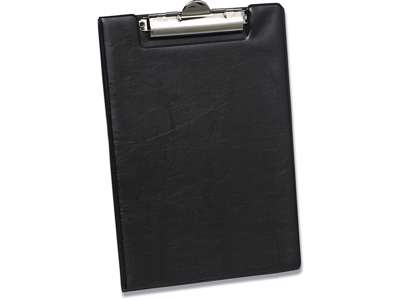 Clipboard, Sort, Med forside, A5, Bantex