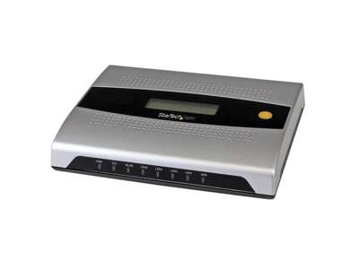 StarTech.com R300WN22GAEU trådløs router Hurtigt ethernet Enkelt band (2,4 GHz) Sort, Sølv