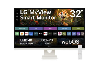 LG 32SR73U-W computerskærm 80 cm (31.5") 3840 x 2160 pixel 4K Ultra HD LCD Hvid