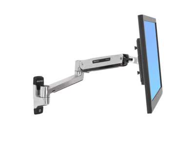 Ergotron LX Sit-Stand Wall Mount LCD Arm skærmbeslag og -stativer 106,7 cm (42") Væg Rustfrit stål