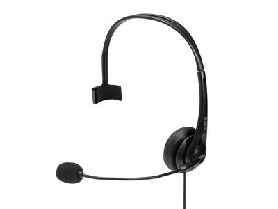 Lindy 20433 hovedtelefoner/headset Ledningsført Hjelm Kontor/Callcenter Sort