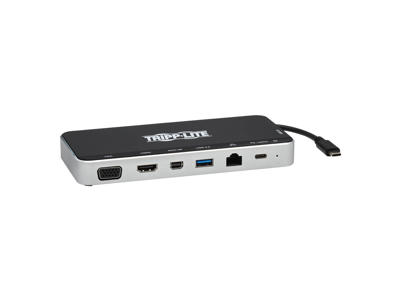 Tripp Lite U442-DOCK16-B dockingstation Ledningsført USB 3.2 Gen 1 (3.1 Gen 1) Type-C Grå