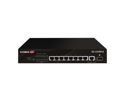 Edimax Switch GS-5210PLG Administreret Gigabit Ethernet (10/100/1000) Strøm over Ethernet (PoE) Sort