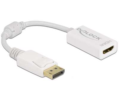 DeLOCK 61015 videokabel adapter 0,15 m DisplayPort HDMI Type A (Standard) Hvid