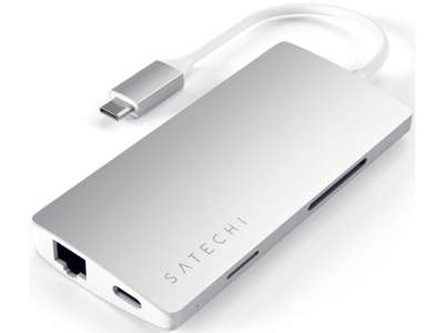 Satechi ST-TCMA2S dockingstation USB 3.2 Gen 1 (3.1 Gen 1) Type-C Sølv