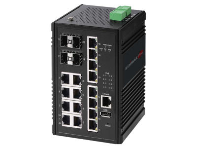 Edimax IGS-5416P netværksswitch Administreret Gigabit Ethernet (10/100/1000) Strøm over Ethernet (PoE) Sort