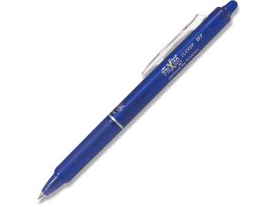 Rollerball gelpen, 0.7 mm, 0.35 mm, Blå, Pilot FriXion Clicker Medium BLRT-FR7-L