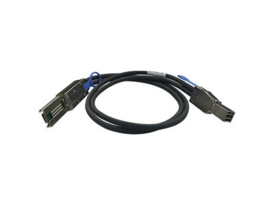 QNAP CAB-SAS30M-8644-8088 Serial Attached SCSI (SAS)-kabel 1 m Sort, Metallic