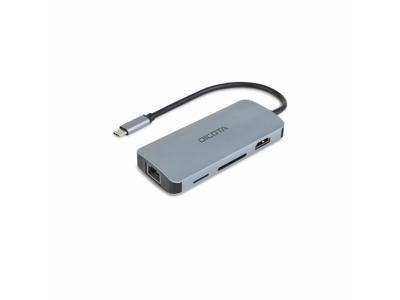 DICOTA D32062 interface hub USB Type-C Sølv