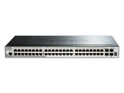 D-Link DGS-1510-52X netværksswitch Administreret L3 Gigabit Ethernet (10/100/1000) 1U Sort