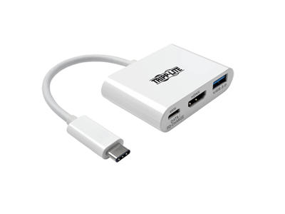 Tripp Lite U444-06N-H4U-C USB grafisk adapter 3840 x 2160 pixel Hvid