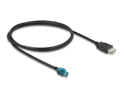 DeLOCK 90563 koaxial kabel 1 m HSD Z USB A Sort