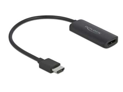 DeLOCK 63206 videokabel adapter 0,24 m HDMI Type A (Standard) DisplayPort + Micro-USB Sort