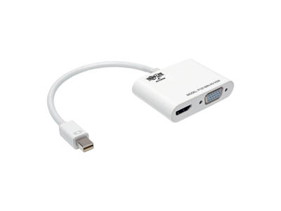 Tripp Lite P137-06N-HV-V2W videokabel adapter 0,2 m Mini-DisplayPort HDMI/VGA Hvid