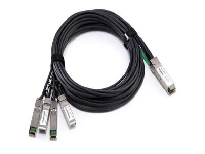 DELL 470-AAWU InfiniBand og fiberoptisk kabel 7 m QSFP+ 4x SFP+ Sort