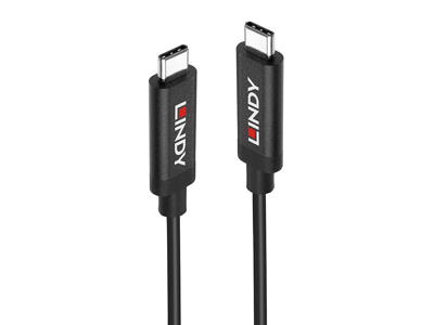 Lindy 43308 USB-kabel USB 3.2 Gen 2 (3.1 Gen 2) 5 m USB C Sort