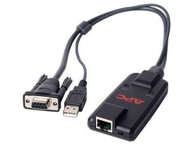 APC KVM-SERIAL KVM-kabel Sort