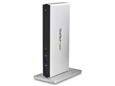 StarTech.com USB3SDOCKDD dockingstation Ledningsført USB 3.2 Gen 1 (3.1 Gen 1) Type-B Sort, Sølv