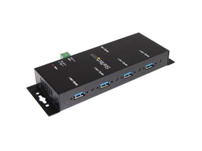 StarTech.com ST4300USBM interface hub USB 3.2 Gen 1 (3.1 Gen 1) Type-B 5000 Mbit/s Sort