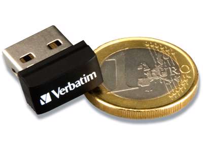 USB nøgle, USB 2.0, 32 GB, Sort, Verbatim Store 'N' Stay Nano