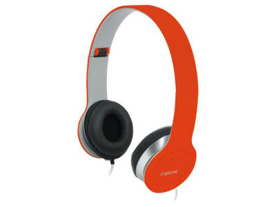 LogiLink HS0035 hovedtelefoner/headset Ledningsført Opkald/musik Rød