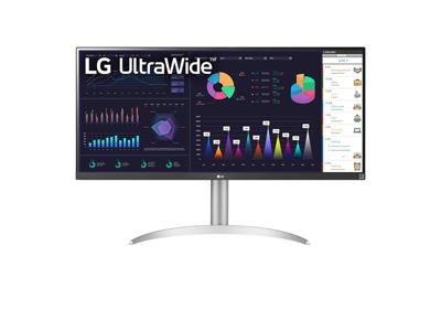 LG 34WQ650-W computerskærm 86,4 cm (34") 2560 x 1080 pixel WFHD LCD Sølv, Hvid