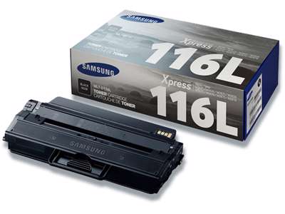 Toner, 116L, Black-sort, 3.000 sider, Samsung MLT-D116L