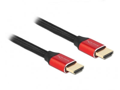 DeLOCK 85772 HDMI-kabel 0,5 m HDMI Type A (Standard) Sort, Rød