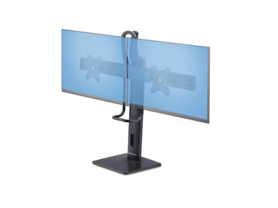 StarTech.com 2MC1S-MONITOR-STAND skærmbeslag og -stativer 68,6 cm (27") Skrivebord Sort