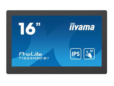 iiyama T1624MSC-B1 skilte display Interaktivt fladpanel 39,6 cm (15.6") LCD 450 cd/m² Fuld HD Sort Berøringsskærm 24/7