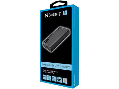 Sandberg 420-59 powerbank 20000 mAh Sort