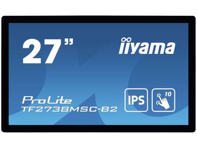 iiyama ProLite TF2738MSC-B2 computerskærm 68,6 cm (27") 1920 x 1080 pixel Fuld HD LED Berøringsskærm Multibruger Sort