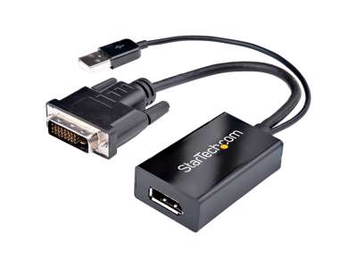 StarTech.com DVI2DP2 videokabel adapter 0,254 m DVI-D DisplayPort Sort