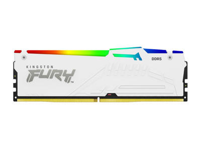 Kingston Technology FURY Beast 32 GB 6000 MT/s DDR5 CL40 DIMM (sæt med 2) White RGB XMP