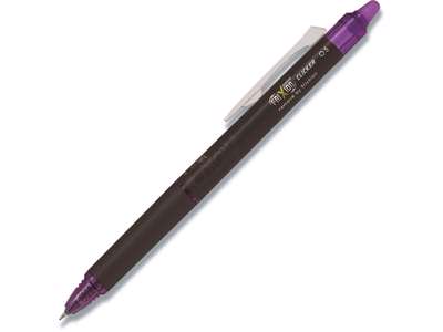 Rollerball gelpen, 0.5 mm, 0.25 mm, Lilla, Pilot FriXion Point Clicker BLRT-FRP-5-V