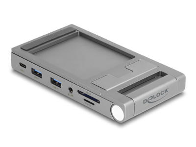 DeLOCK 88199 dockingstation Ledningsført USB 3.2 Gen 1 (3.1 Gen 1) Type-C Grå