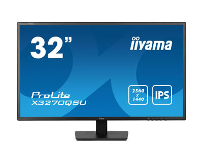 iiyama ProLite X3270QSU-B1 computerskærm 81,3 cm (32") 2560 x 1440 pixel Wide Quad HD LED Sort